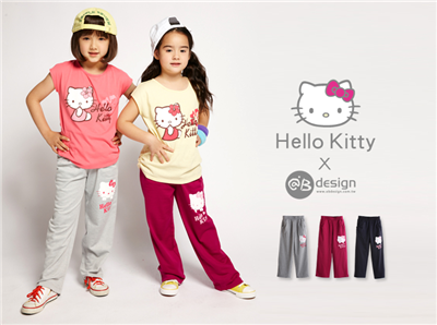 【夏日限定♥2件8折】HELLOKITTY吸濕排汗~趴姿愛心長褲‧童3色