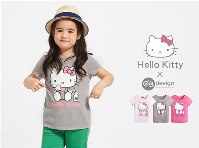 【夏日限定♥2件8折】HELLOKITTY柔軟快乾棉系列~牛奶圓T‧童3色