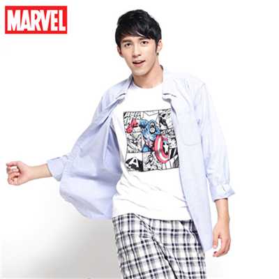 0423新品 Marvel純棉系列~漫畫版美國隊長T恤‧男3色