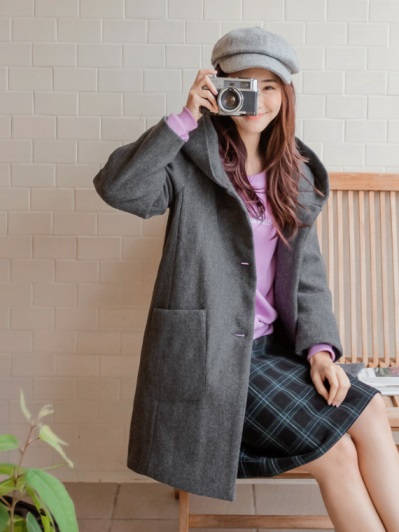 2019服飾特賣購買率性仿舊高含棉水洗下襬抽鬚寬鬆牛仔襯衫上衣-外套優惠促銷推薦