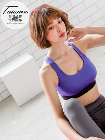台灣品質．世界同布~後背透膚網布半截式運動背心．3色