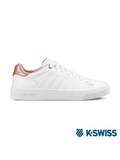 K-Swiss Court Frasco休閒運動鞋-女-白/玫瑰金