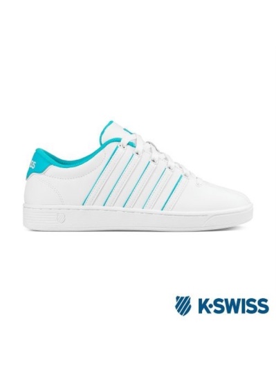 K-Swiss Court Pro II SP CMF休閒運動鞋-女-白/孔雀藍