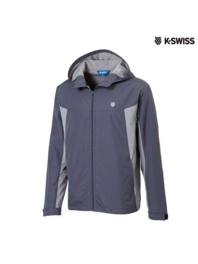 K-Swiss Polar Fleece JKT刷毛風衣外套-男-灰