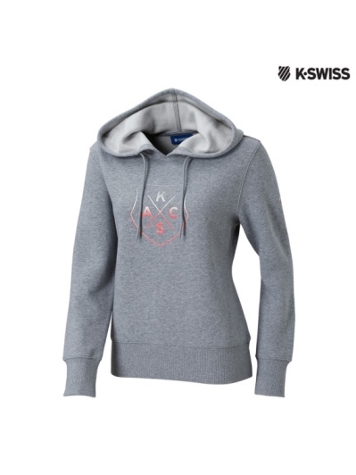 K-Swiss KSAC Fleece Hoodie連帽上衣-女-灰