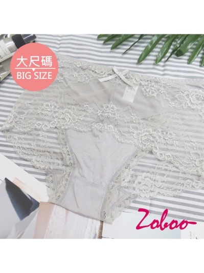 ZOBOO-大尺碼蕾絲性感女性內褲(UN003)