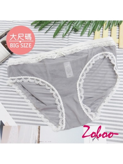 ZOBOO-大尺碼蕾絲甜美女性內褲(UN009)