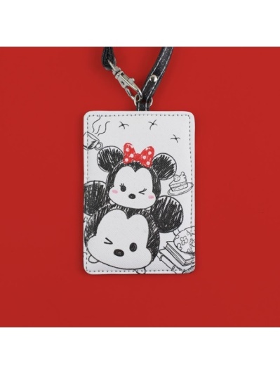 DISNEY TSUM TSUM圖繪造型行李吊牌票卡夾-米奇米妮